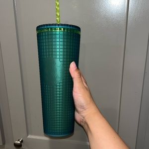 Green and blue Starbucks cup 24oz NWT
